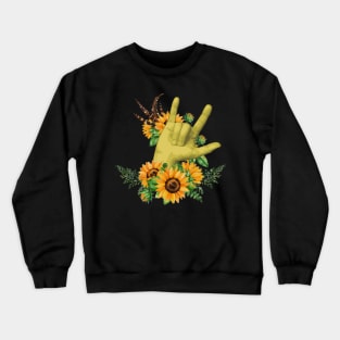 I Love Sunflower Forever Costume Gift Crewneck Sweatshirt